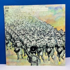 Record vinyl 33 RPM album in cover sleeve vtg Lp 12 inch 12" Leonard Bernstein  - Picture 1 of 2