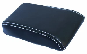 Fits 82-86 Toyota Celica Real Leather Center Console Lid Cover w/White Stitch - Imagen 1 de 6