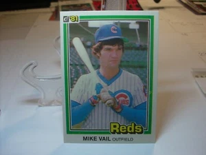 1981 Donruss Baseball Card #554b - Mike Vail VAR - Cincinnati Reds (98526) - Picture 1 of 2