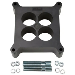 Kit espaciador de carbohidratos Edelbrock 8713 - 2" - 4 orificios - plástico fenólico negro - Imagen 1 de 1