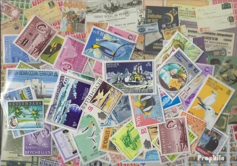 seychelles Stamps 200 different stamps Cover