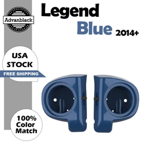 Vainas de altavoz Legend azul 6,5"" carenados inferiores se adaptan a 2014+ Harley FLHR FLHXS FLTRX - Imagen 1 de 17