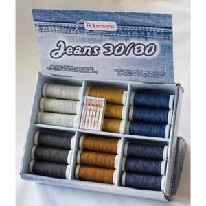 Ackermann Jeans-Set 30/80 mit 36 Garnrollen (1,29 EUR/100 m) - Bild 1 von 6