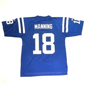 Maglia Peyton Manning Indianapolis Colts #18 Reebok autentica NFL taglia media - Foto 1 di 11