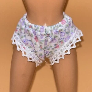 Barbie Doll Panties Floral Pattern Vintage Replacement Barbie Clothes - Picture 1 of 13