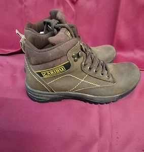 Herren Caribu Arbeits Leder Schuhe Braun 7,5 - Bild 1 von 5
