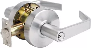 Master Lock Commercial Grade 2 Keyed Entry Angled Cylindrical Lockset Lever - Picture 1 of 15