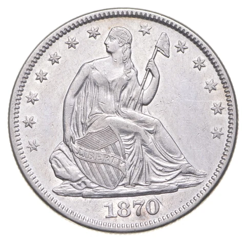 1870 Seated Liberty Half Dollar *3916 Cover