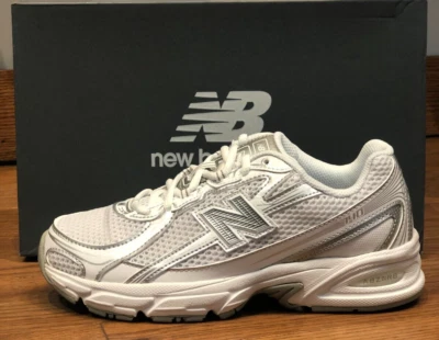 *NEW* Youth Big Kids New Balance 740 Classic Sneakers White/Silver (GR740WM) 👍 - Image 1 of 4