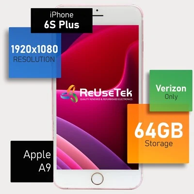 iPhone 6S Plus | 5.5" | Retina HD /w 3D Touch💎| 64GB | Solo Verizon | Oro Rosa Foto 1 de 4