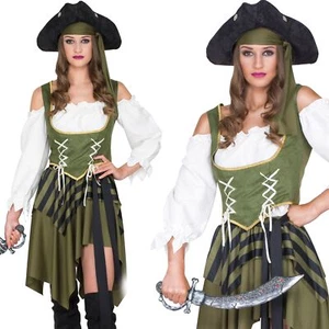Adult Women's Swashbuckler Pirate Fancy Dress Costume  - Picture 1 of 2