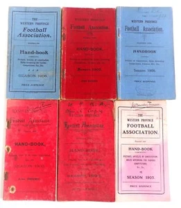 Western Province Football Association Handbooks 1903-1913 (11 vols) complete. - Picture 1 of 4