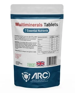 Daily Trace Multimineral Vegan Supplements for Men & Women, Tablets - Made in UK - Picture 1 of 6