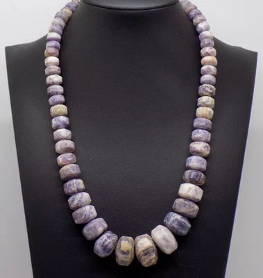 DTR Jay King Desert Rose Trading Charoite 925 Sterling Silver Necklace 17"++ HSN - Image 1 of 4
