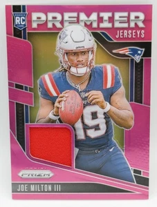2024 Panini Prizm Premier Jerseys Pink Joe Milton III PJ-JM New England Patriots - Picture 1 of 2