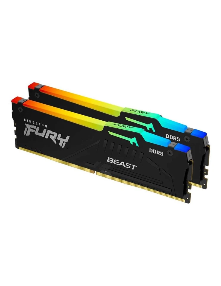 FURY Beast 16GB (2x8GB) 6000MT/s DDR5 CL36 RGB Desktop Memory Kit of 2 | Infr... - Image 1 of 1