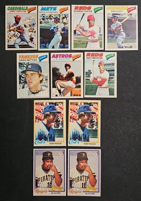 LOTE DE BÉISBOL 1977-1981 O-PEE-CHEE (50 tarjetas: Guidry Parker Whitaker) Foto 1 de 4