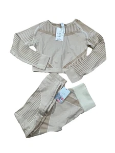 Conjunto Leggings Top Cortos Manga Larga Active Domino Activewear Talla L Nuevo con Etiquetas - Imagen 1 de 13