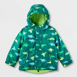 Baby 3-in-1 Snowplay Jacket - Cat & Jack Green 18M - Picture 1 of 5