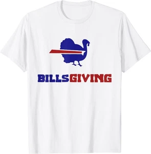 NEU LIMITIERT! BillsGiving Huhn Thanksgiving Baumwoll-T-Shirt - HERGESTELLT IN USA - Bild 1 von 2