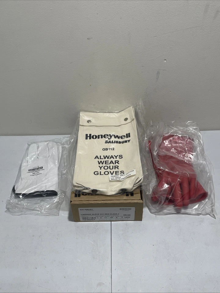Salisbury Gk011r/9 Electrical Glove Kit Red Size 9 Class 0 Tested 06 / 20