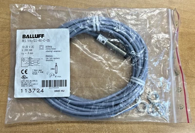 Balluff BES516-122-B0-C-05 Inductive Proximity Switch  *New in Bag* - Image 1 of 4