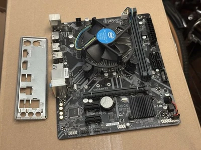 Placa madre Gigabyte H310M A 2.0 DDR4 con CPU i3-8100 de 3,6 GHz, IO Foto 1 de 4