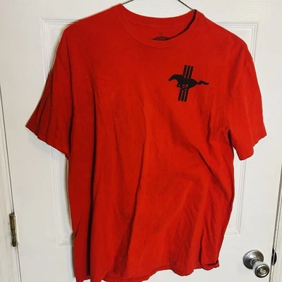 Men's Red Mustang T-shirt 50 Years Of Mustang Size L - Image 1 of 3