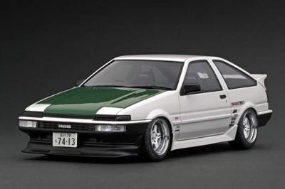 Ignition Model 1/18 Toyota Sprinter Treno Ae86 Tk-Street Ver White Workmeister C - Image 1 of 4
