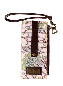 Gigi Hill Los Angeles Floral Slim Wallet Card Cash & ID Holder - Picture 1 of 7