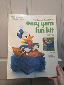 HAPPYCRAFT Easy Yarn Fun Kit 2133, Walt Disney's DONALD DUCK, NUOVO dal 1974 - Foto 1 di 15