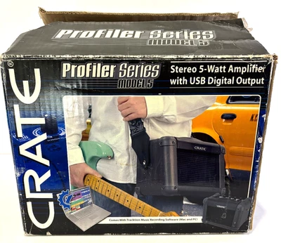 Crate Profiler MODELO 5 Amplificador de Guitarra com Efeitos 2 Alto-falantes Dual Power Mini FUNCIONA - Imagem 1 de 4