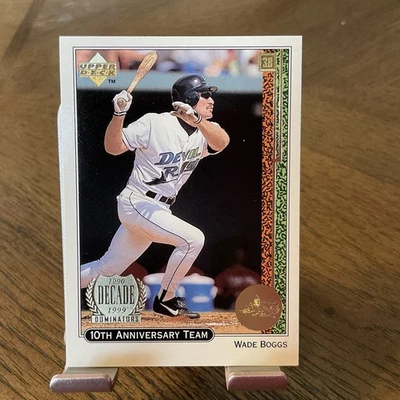 1998 Upper Deck Wade Boggs 10th Anniversary Team #X15 New York Yankees - Image 1 of 2