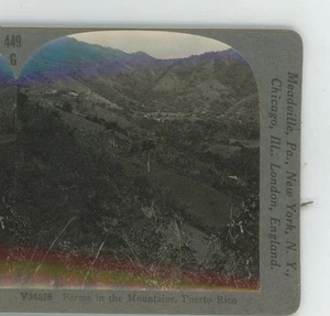 Bauernhöfe in den Bergen Puerto Rico Keystone Stereoview - Bild 1 von 2