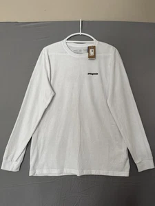 Patagonia Hemd Herren Medium weiß langarm Fitz Roy Bison Responsibili-Tee NW - Bild 1 von 6