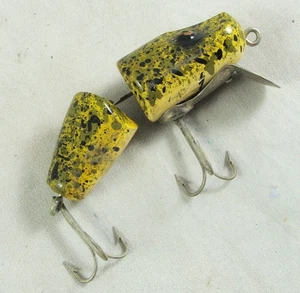 Antiguo Vintage PAW PAW Serie Nº Señuelo 9300-J - Madera - Color salpicaduras de rana - Imagen 1 de 5