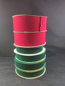 Tis The Season 6 Rollen Weihnachten rot & grün Filzband Geschenkpapier 2 Größen  - Bild 1 von 4