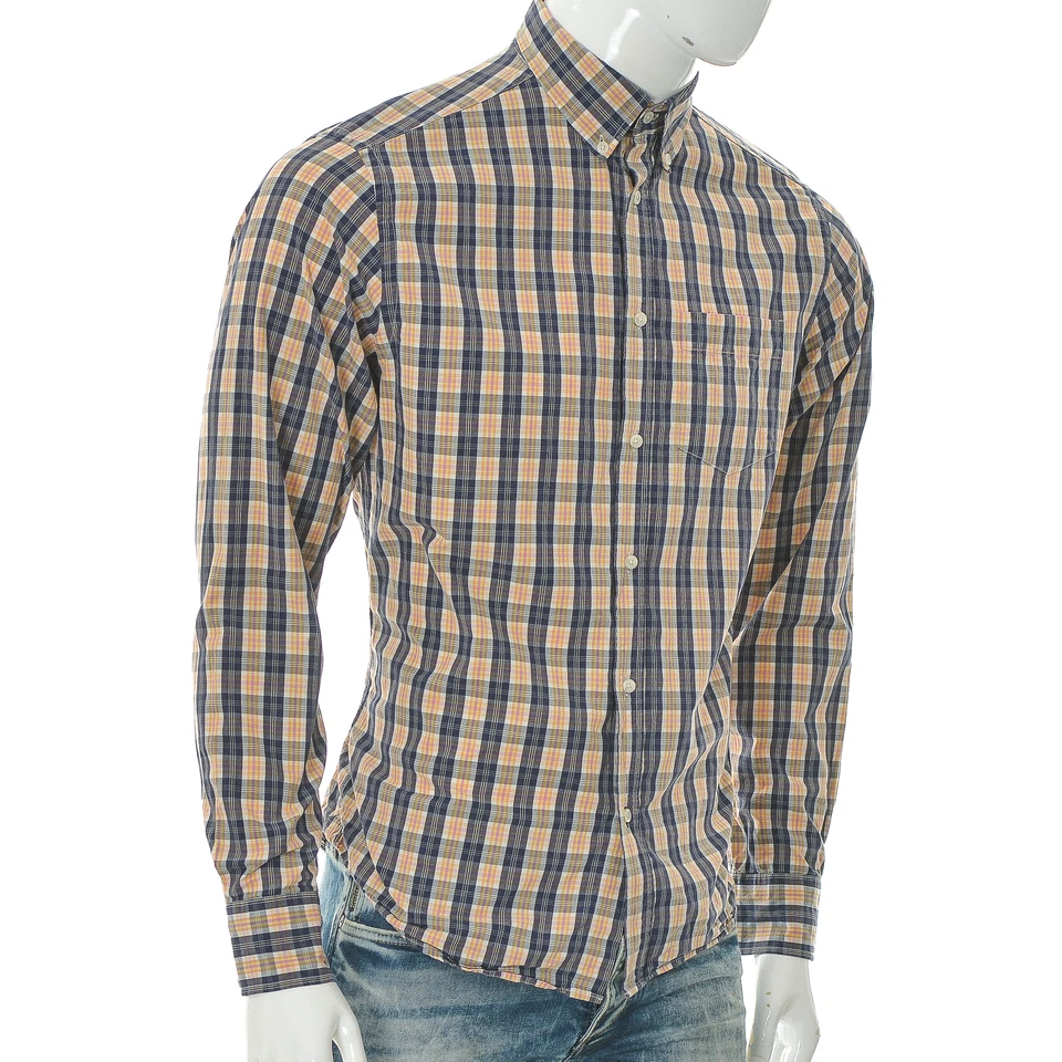 Peak Performance Men's Button Down Plaid Shirt Casual Long Sleeve Size L genuine - Image 1 of 4