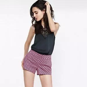 Express Diamond Print Cotton Shorts 0 - Picture 1 of 2