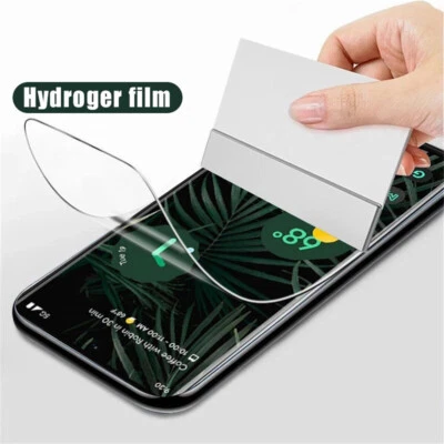 Screen Protector Full Cover Hydrogel Film for Google pixel 7 Pro 6 Pro 5a 4A 7a - Image 1 of 4