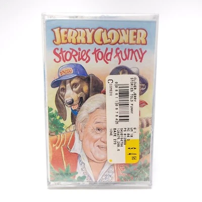 JERRY CLOWER Stories Told Funny Cassette (1993) MCA Comedy Ledbetter Salvage Co - Image 1 of 3