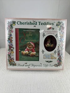 Enesco Cherished Teddies Book And Figurine Gift Set - The Night Before Christmas - Picture 1 of 5