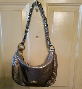 Elliott Lucca Gold Metallic Shoulder Bag Pyrite - Picture 1 of 10