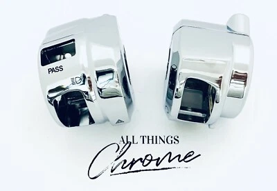 CARCASA/CUBIERTAS INTERRUPTOR MANILLAR LISO CROMADO HAYABUSA PARA SUZUKI HAYABUSA 2008 Foto 1 de 4