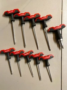 Husky T Handle Screwdriver Philips 20 Piece Set Ratcheting 836-295 5" 7" - Picture 1 of 11