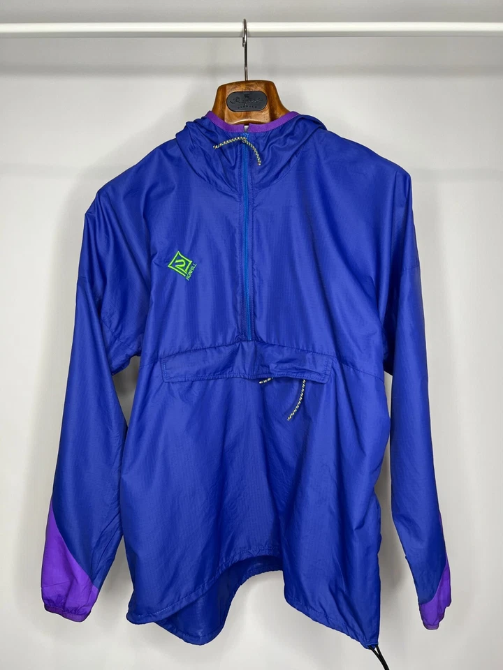 Ronhill Lightweight Windrunner Blue Nylon Jacket Anorak Men's Size S Made in UK - Imagem 1 de 4