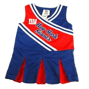 New NFL New York Giants Toddler Girls Cheerleader Dress Sizes 2T 4T Football - Picture 1 of 1