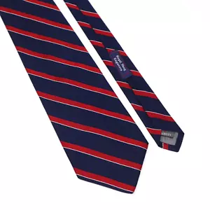 Cravatta uomo Robert Talbott Regimental Repp Stripe Royal Navy Engineers 100% seta - Foto 1 di 12