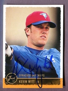 Just #149 1999 autografiado Kevin Witt firmado automático Syracuse Skychiefs - Imagen 1 de 1