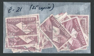Bigjake: E-21, Thirty cent Special Delivery - (lot of 25) - Picture 1 of 1